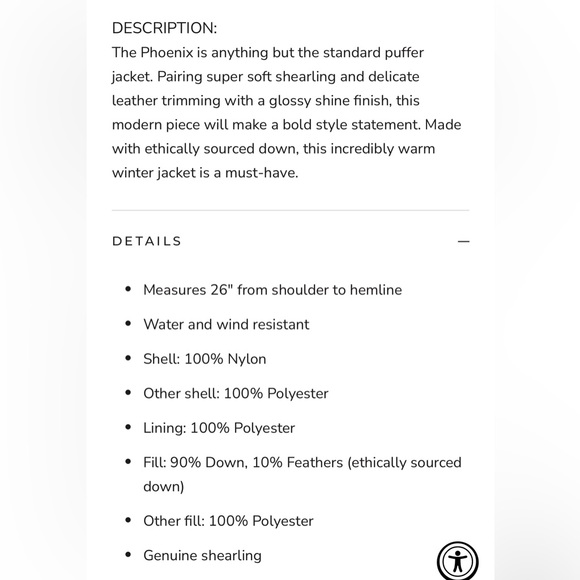 NWT Dawn Levy Phoenix shearling jacket in Chiffon white XS - Picture 4 of 16